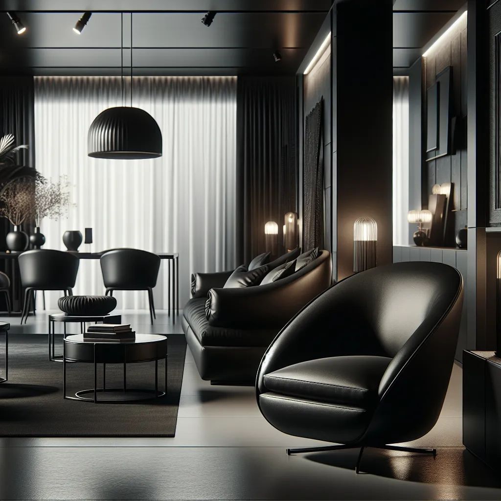Czarne fotele – elegancja i wygoda dla nowoczesnych wnętrz