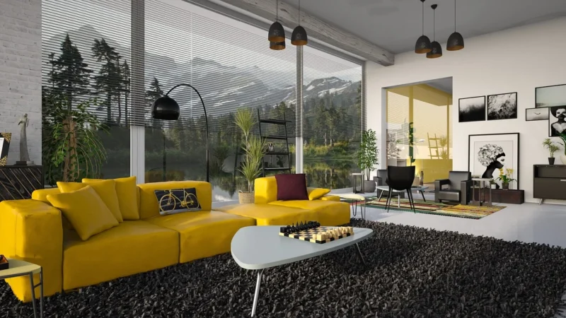 Abra Meble Sofa Riva Ii Żółty