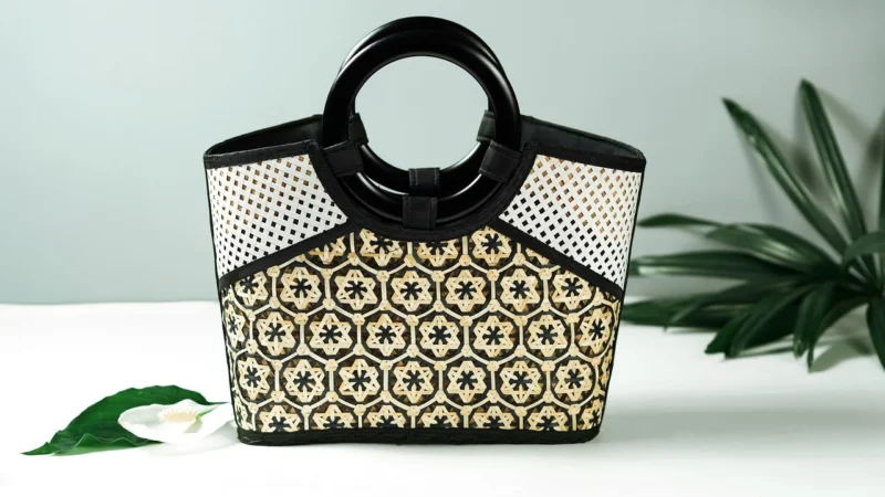 Lustro Ścienne Wyplatane Z Rafii 50 Cm 330225